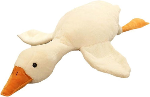 Goose Stuffed Animal Plush Pillow Big Duck Plushies Doll Cute Toy Goose Plush Xmas Gifts 20'' (19.7 inch, White Goose)...