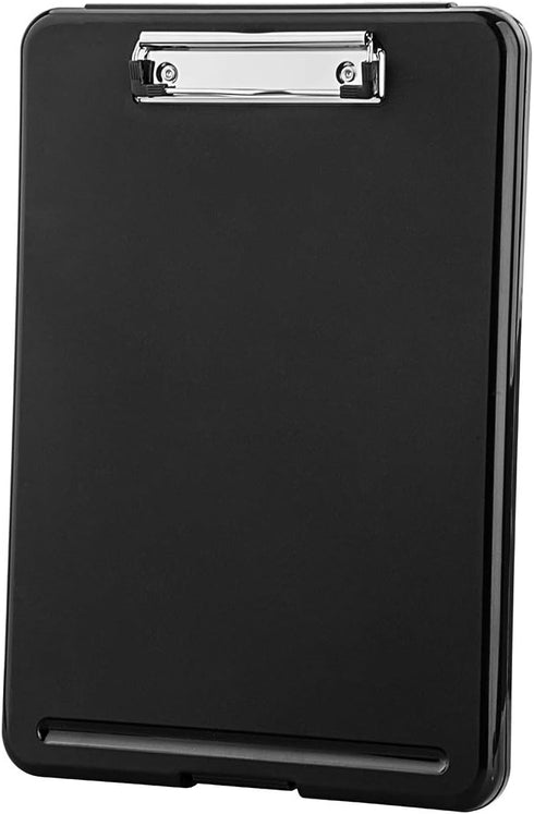 ZCZN Plastic A4 Form Storage Box Case, Clipboard Case, Suitable for School,Utility,Industrial Office, Medical Personnel,Black...