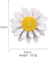 Multicolor Cute Daisy Flower Brooch Pins, Plant Sunflower Suit Lapel Pin,Pink Yellow White Sun Flower Dress Neckline Pin Enamel Charm Daisy Coat C...