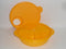Tupperware CrystalWave Microwave Lunch N Dish Divided Bowl Goldenberry Orange...