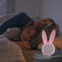 KDtech Kids Alarm Clock with Night Light 6 Ringtones, Cute Pink Bunny Digital Alarm Clock for Kids, Touch Control and Rechargeable Sleep Trainer C...