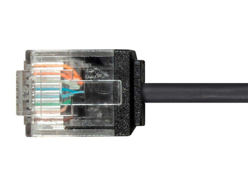 Monoprice Cat6 Ethernet Patch Cable - Snagless, 550MHz, UTP, 32AWG, 0.5 Feet, Black - Micro SlimRun Series...