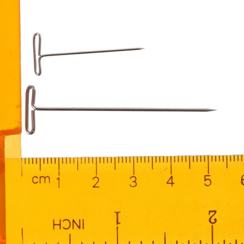 150Pcs T Pins, 1&2 Inch Sewing Pins Long Straight Pins for Foam Head with Box, Stainless Steel Wig Pins for Wigs, T Pins for Knitting Sewing, Quil...