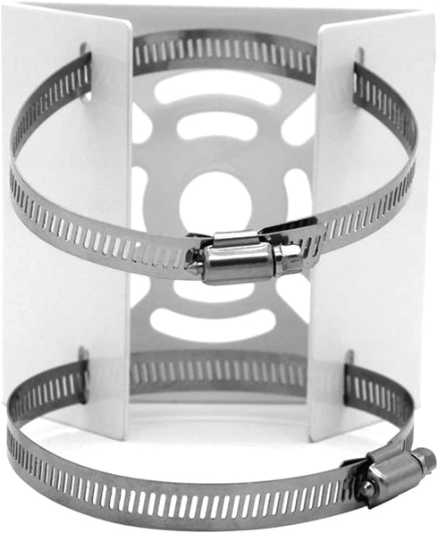 WiTi Universal Vertical Pole Mount for Security Camera, Solid Metal Bracket with Loops, Suitable for CCTV Cameras(Small Size)...