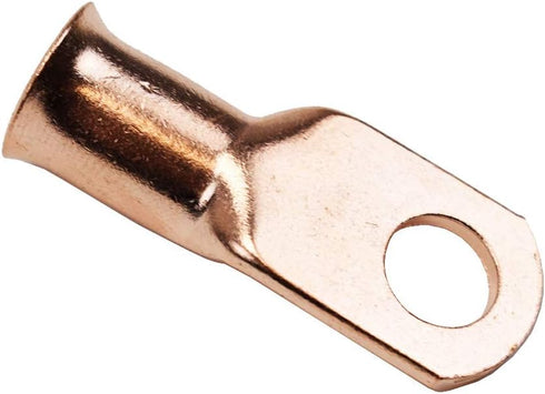 A-Team Performance 1/0 AWG American Wire Gauge Battery Cable 3/8" Tubular Lug Ring Eye Terminals Automotive Car Connector Accessories, Copper, 15 ...