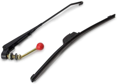 RANSOTO UTV Windshield Wiper Kit with Wiper Blade Compatible with Polaris Ranger RZR General Can Am Maverick X3 Commander Golf Cart Hand Operated ...