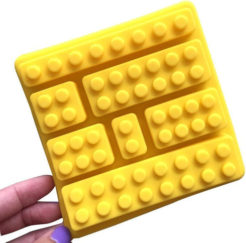 2 Pack, Cute Building Block Shaped Silicone Chocolate Candy Cake Mold...
