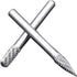 10pc Tungsten Carbide Burr Set 1/4" Shank Double Cut Rotary Cutting Burr Set Die Grinder Bits for Steel Metal Wood Woodworking Carving, Polishing,...