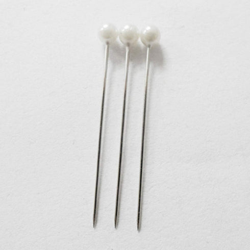 Quilting Supplies Boutonniere Pin 100pcs Pearl Head Metal White Round Bead Head Stick DIY Handmade Craft Supplies for Women Ladies Pin Wedding Dec...