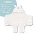 BlueMello Baby Swaddle Blanket | Ultra-Soft Plush Unicorn Essential for Infants 0-6 Months | Swaddling Wrap White | Ideal Newborn Registry and Tod...