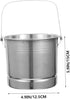 stainless steel ice bucket buckets Stainless Beverage Tub bucket with lid Wine Dump Bucket Bar Ice Bucket metal drink tub Wine Tasting Spittoon ca...