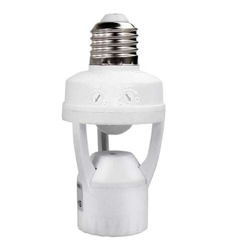 Motion Sensor Light Socket,PIR Motion E26 Screw Bulb Adapter, Auto On/Off Night Light Control Smart Sensor Bulb Adapter for Storage Room, Garage L...