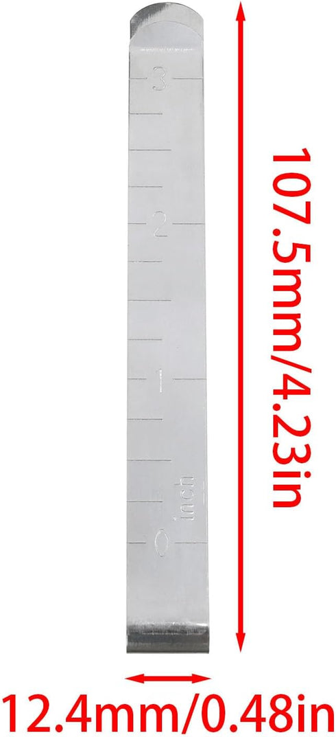 Stainless Steel Sewing Clips Hemming Clips 3 Inch Measurement Ruler Quilting Supplies Hemming Marks Sewing Supplies and Accessories -8PCS...