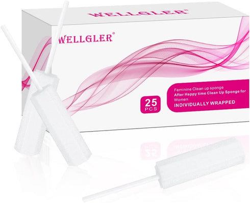 Absorbing Sponge for Women- Sterile Postpartum Sponge for Feminine Care and Hygiene 25Counts...
