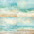 Scrapbook Paper Pad 6x6 Craft Paper Single-Sided Watercolor Seaside Background Beach Ocean Theme, Wedding, Birthday Party Decoration Sheets 24...