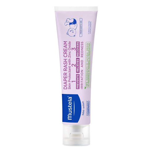 Mustela Baby Diaper Rash Cream 123 - Skin Protectant with Zinc Oxide - Fragrance Free & Paraben Free - with 98% Natural Ingredients - Various Pack...
