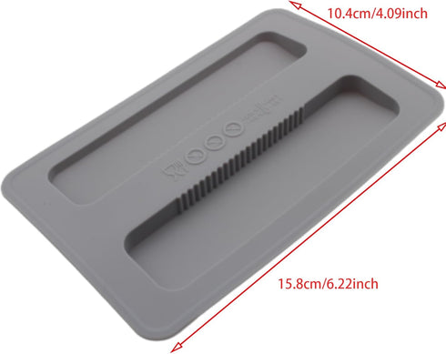 Toaster Cover/Lid 2 Slice Silicone Bread Machine/Maker Upper Cover Washable Toaster Appliance Top Cover (Grey)...
