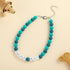 Madison Tyler Dog Beaded Necklace | Adjustable Beaded Durable Dog Necklace | Cute Fashion Pet Collar | Good Boy Jewelry Green Beaded Puppy Accesso...