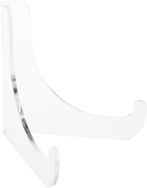 Plymor Small Clear Acrylic 60-Degree Angle Easel With Deep Support Ledges, 3" H x 3.125" W x 2.5" D...