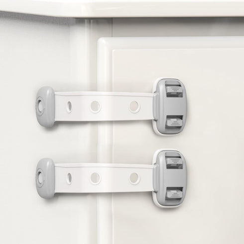 Baby Proofing Child Safety Locks(3 PCS) - Cabinet Locks for Babies,3M Adhesive Cabinet Latches, Multi-Purpose for Fridge Drawers,Ovens Toilet Seat...