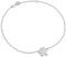 Bling Jewelry Three Four Leaf Shamrock Flower Anklet Lucky Charm Clover Ankle Bracelet For Women Teens Figaro Curb Link Oxidized .925 Sterling Sil...