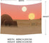 F-FUN SOUL Twin Suns Planet Wars Tapestry, 80x60inchs Soft Flannel, Desert Globe Tatooine Wall Hanging Tapestries for Living Room Bedroom Home Dec...