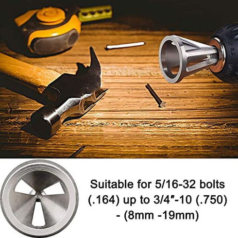 Deburring External Chamfering Tool, Chamfer Tool Deburring External Drill High Speed Stainless Steel Burr Removal Bit Quickly Repairs Damaged Meta...