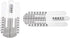 1 Pair Optical Ruler Pupil Height Meter Optometry Tester for Hospital Eye Ophthalmic Measuring Tools Durable 1 Pair X Ruler Test, Measure and Insp...