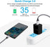 Quick Charge 3.0 Fast Charger Compatible Moto G10 G9 G8 G7 Power Plus Play, Edge/G Power/Stylus/Razr/One 5G Ace/G100, G6 X4 Z4 Z3 Z2 Z Play Force ...