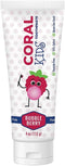 Coral White Kids Bubble Berry Fluoride Free Toothpaste - 4 Ounces (1 Pack)...
