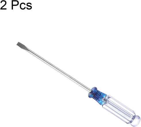 uxcell Mini Slotted Screwdriver, 3.0mm Flat Head 127mm Length for Small Appliances Repair, 2 Pcs...