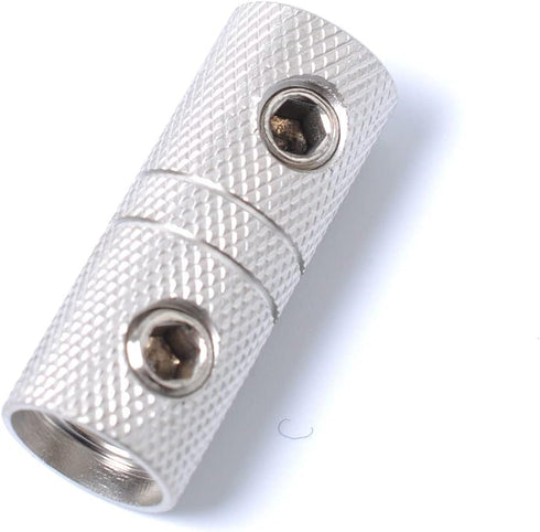 4 Guage Wire Splice Connectors 4 AWG Battery Cable Splicing Amplifier Wire Butt Connector Nickel Plated Brass 4PCS with Heat Shrink Tube...