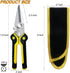 8 Inch Heavy Duty Scissors, Multifunction Shears for Cutting Cable Wires, Cardboard (8-Inch Straight Snips)...
