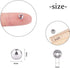 DanLingJewelry 100 pcs 6 mm Metal Spacer Beads 304 Stainless Steel Round Beads Tiny Smooth Beads for Necklaces, Bracelets and Jewelry Making(Stain...