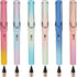 6 Pcs Inkless Eternal Pencils Everlasting Infinity Gradient Color Pencil with Eraser Eternal Pencil For School Office for Writing Sketch Drawing (...