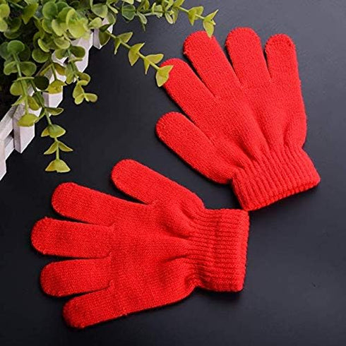 5Pairs of Kids Gloves Boys Winter Gloves Stretchy 5 Fingers Full Fingers Gloves Knitted Magic Gloves Suit (5Pair Mixed)...