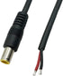 2Pcs DC 7.9mm x 5.5mm 8mm Male Power Wire Supply Repair Solar Laptop 16AWG Pigtail Connector Cable 12V 24V DC 8mm Male Plug to Bare Wire Open End ...