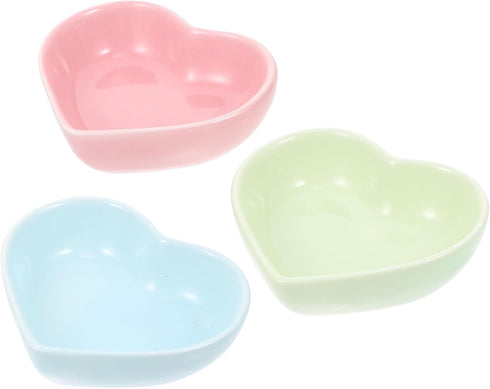 ULTECHNOVO Hamster Ceramic Food Bowl, 3pcs Hamster Food Bowl Small Cute Shape Food Dish for Hamster Rat Mice and Other Small Animals...