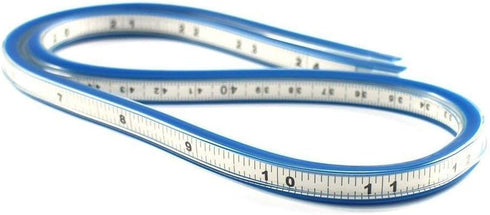 40cm Flexible Curve Ruler Woodworking, Plastic Measure Tool for Drafting Engineering Drawing- Multi Color...