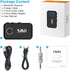1Mii Bluetooth 5.0 Music Receiver for Car/Home Stereo, Aux Bluetooth Adapter for Car with Volume Control Supports Hands Free Calls, 16H Battery Li...