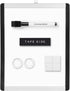 Amazon Basics Small Dry Erase Whiteboard, Magnetic Whiteboard with Marker and Magnets, 8.5" x 11", Plastic/Aluminum Frame...
