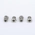 4PCS 1/2 x20 Inverted Flare Stainless Steel Tube Nuts for 1/4" Brake Line Tubing...