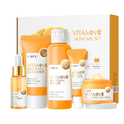 5Pcs Skincare Gift Set for Teenage Girls, Vitamin C Skin Care Kit, 5-In-1 Skincare Gift Set, Skin Care Sets & Kits, Pamper Sets Hydrating Facial K...