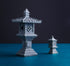 Miniature Fairy Garden Decoration Set,3 Japanese Lantern,10 Stepping Stone Mini Fairy Decor for Garden & Patio Micro Landscape Yard Bonsai Decorat...