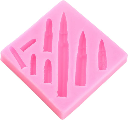 Bullet Silicone Molds Bullet Fondant Candy Mold For Cake Decoration Cupcake Topper Chocolate Polymer Clay Gum Paste...