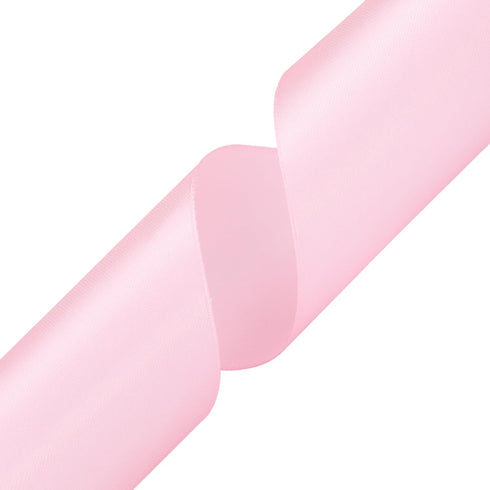 2 inch Pink Satin Ribbon 50 Yards Solid Fabric Ribbons Roll for Gift Wrapping, Satin Weddings,Flower Bouquet, Invitations,Sewing,Party Decorations...