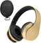 PowerLocus Wireless Bluetooth Over-Ear Stereo Foldable Headphones, Wired Headsets Rechargeable with Built-in Microphone for iPhone, Samsung, LG, i...