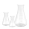 Hemobllo Plastic Erlenmeyer Flask - 3 Pcs Plastic Conical Flask Graduated Erlenmeyer Flask Set Scientific Plastic Flasks for Experiment Laboratory...