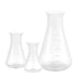 Hemobllo Plastic Erlenmeyer Flask - 3 Pcs Plastic Conical Flask Graduated Erlenmeyer Flask Set Scientific Plastic Flasks for Experiment Laboratory...