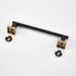 Miyili SUS 304 Stainless Steel 12-Inch Towel Bar Hand Towel Holder for Bathroom or Kitchen Wall Mount Black & Gold, A02BG30A...